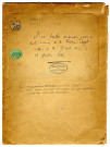 Dossier provenant de la succession de Blordier-Langlois, acheté en 1885