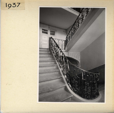 Angers : Abbaye du Ronceray, escalier