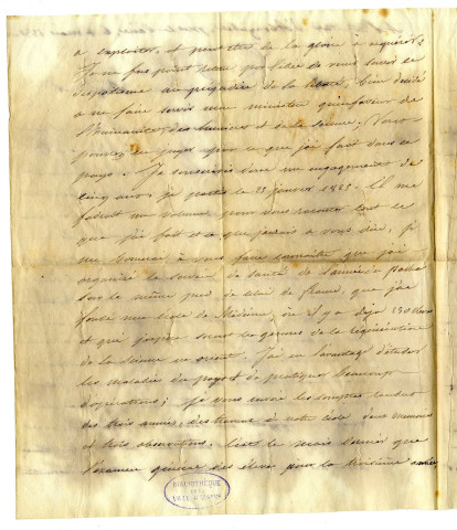 Correspondance de Clot-Bey [à Lallemand]