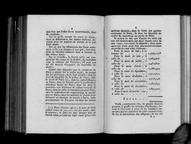 De l'influence de la révolution sur la ville de Paris, par M. de Lally-Tollendal