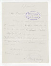Correspondance de Brizeux Adolphe [à Gubler]