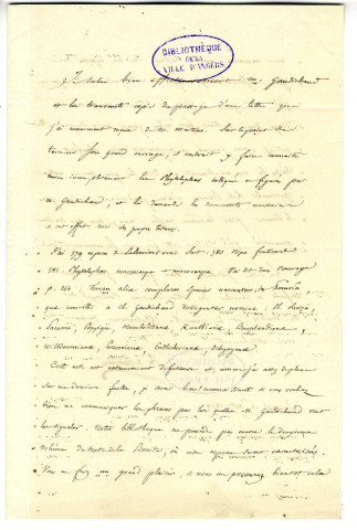 Correspondance de A. de Jussieu [à Gaudichaud]