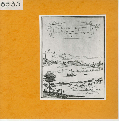 Les Ponts-de-Cé : Vue générale (Atlas Célestin Port, planche 77, gravure)