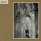 Angers : Cathédrale, détail des statues de la façade