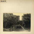 Angers : Vue d'ensemble des ruines de l'Abbaye Toussaint