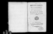 Procès-verbal de l'assemblée des électeurs du département de Maine-et-Loire, commencée le 10 mai 1790