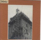 Montsoreau : Echafaudage extérieur