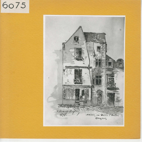 Angers : Maison, rue Basse Saint-Martin (1898)