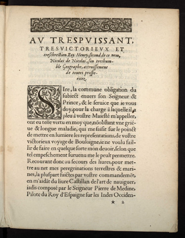 L'art de naviguer de maistre Pierre de Medine, Espagnol : contenant toutes les reigles, secrets, et enseignements necessaires à la bonne navigation, traduict de castillan en françois, avec augmentation et illustration de plusieurs figures et annotations, par Nicolas de Nicolai du Dauphiné