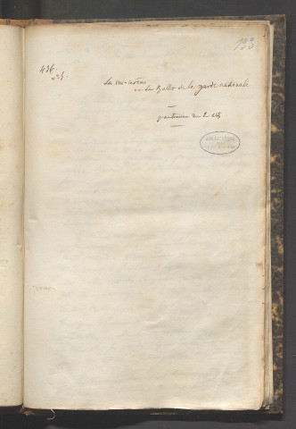 La mi-carême ou le ballet de la garde nationale
