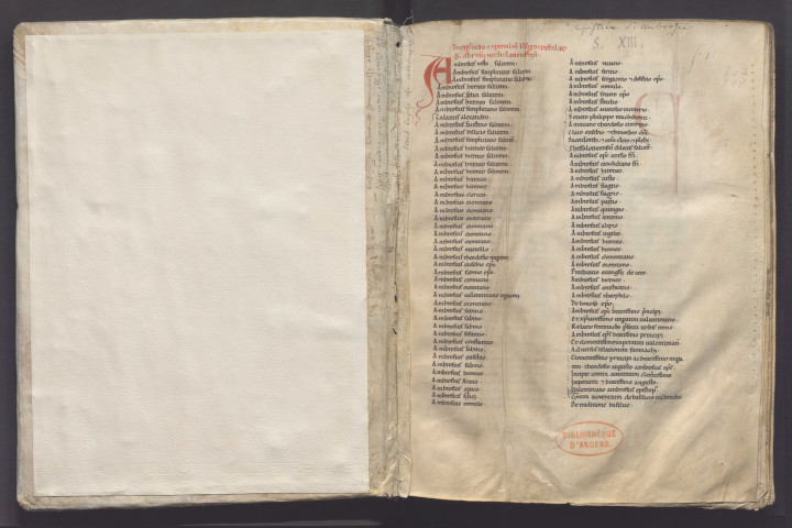 Lettres de saint Ambroise ; Office de saint Girard, moine de Saint-Aubin ; De sancta virginitate (saint Augustin)