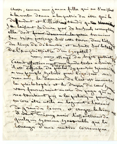 1 - Lettre à Hebert sur l'art du peintre et du sculpteur.