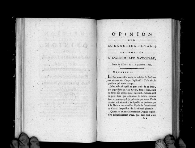 Opinion sur la sanction royale, prononcée à l'Assemblée nationale, dans la séance du 2 septembre 1789, par M. Delarevellière Delépeaux, député d'Anjou