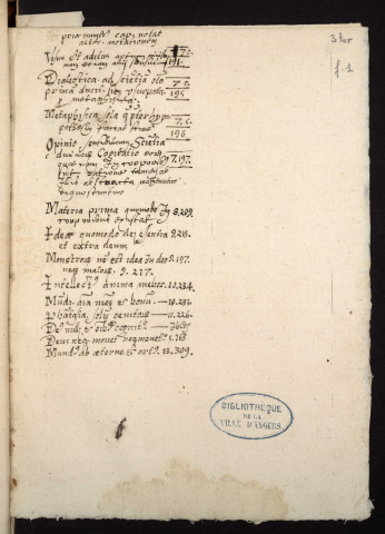 Incipit : Prior numerus cap. notat alter. anotationem...