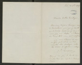 Lettre autographe de Jules Lenepveu à Bodinier, 21 septembre 1869