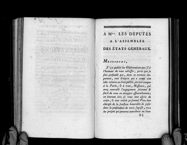 Observations d'un citoyen sur la nécessité et la possibilité d'établir un impôt unique...