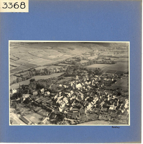 Rablay-sur-Layon : Vue d'ensemble (vue aérienne)