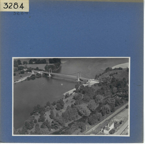 Les Rosiers-sur-Loire : Pont, vue aérienne