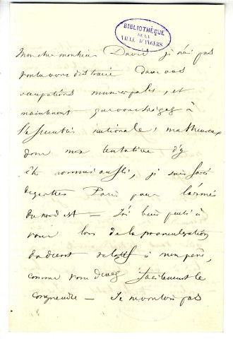 Correspondance de Joseph-Napoléon Ney, prince de la Moskowa, avec Pierre-Jean David d'Angers