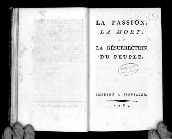 La passion, la mort et la résurrection du Peuple