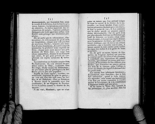 Discours sur la noblesse du Parlement de Bretagne