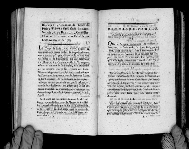 Cahier de doléances et remontrances du clergé de Paris