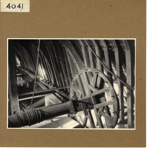 Angers : Cathédrale, détail des combles