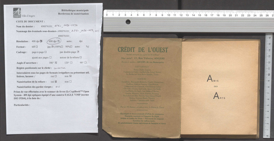 Catalogue de la 41e exposition des Amis des arts d'Angers, 1936-1937