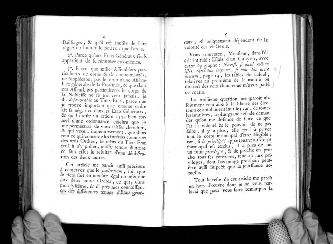 Lettre de M. de S...t (de Serrant) à M. Del...y aîné (Delaunay), avocat au présidial d'Angers
