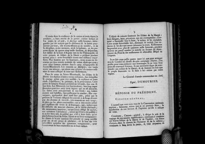 Discours prononcé par le général Dumouriez à la Convention nationale le 12 octobre 1792