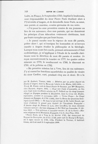 Abrégé de la vie de Jacques Peccard prêtre français