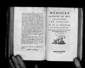 Mémoire adressé au roi par les ordres de l'Eglise et de la noblesse séants aux Etats de Bretagne