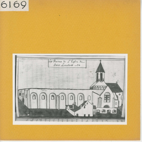 Angers : Ruines de l'église Saint-Laurent