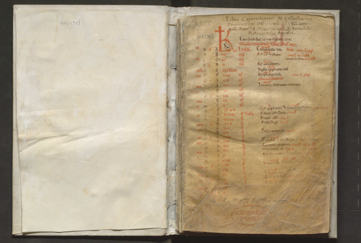 « Liber capitularius et collectarius divinorum officiorum, ad usum antiquum monasterii Sancti Maxentii, ordinis Sancti Benedicti, Pictavensis diocesis »