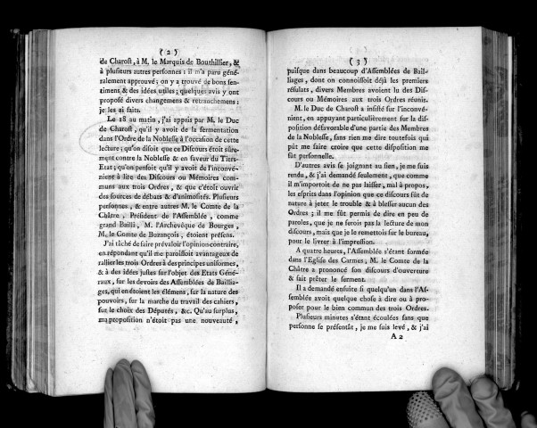 Précis de ce qui s'est passé à mon égard à l'assemblée du Berry, Signé Guibert