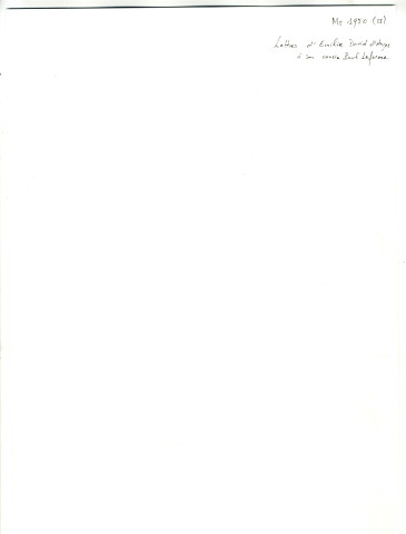 13 - 5 lettres de Mme David d'Angers, née Emilie Maillocheau à Paul Leferme