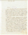 Correspondance du comte de Tristan à Richard, membre de l'Académie royale des sciences