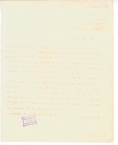 Bouhin, secrétaire de la direction des Travaux de Paris