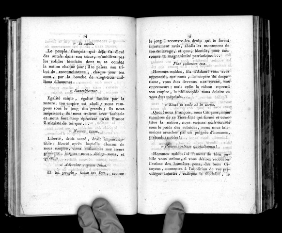 Le Pater du Tiers-Etat, paraphrasé par M. C...r (Cordier), roturier angevin