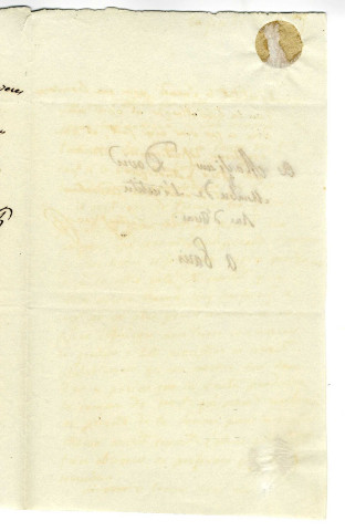 Correspondance de Ch. de Lasteyrie [à Pierre-Jean David d'Angers]
