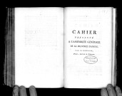 Cahier présenté à l'Assemblée générale de la province d'Anjou, par D. Daburon, prieur-curé de la Pélerinne
