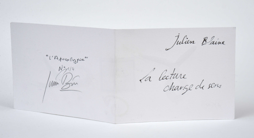 La lecture change de sens