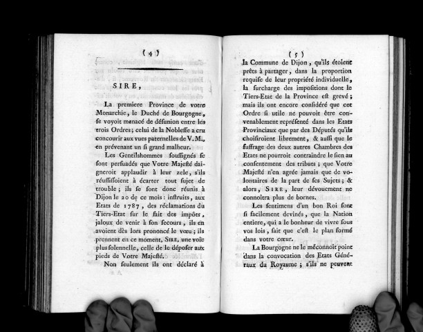 Protestation de la noblesse de Bourgogne