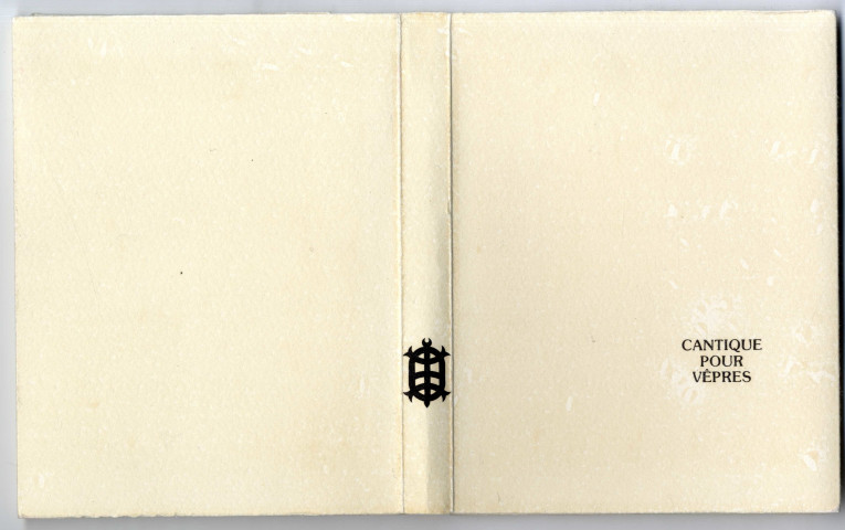 Cantique pour vêpres