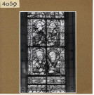 Angers : Vitrail (Saint-Christophe) et choeur