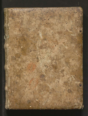 « C'est le papier de la confrarie de Saint-Nicolas, deservie en l'église de Saint-Lau, près Angers, appelée la Frarie aux bourgois d'Angers, et des ordenances d'icelle »