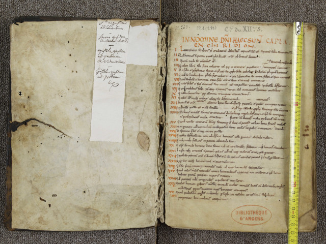 S. Augustin. « In nomine Domini. Haec sunt capitula Enchiridion... Dici non potest, dilectissime fili Laurenti... Patris Augustini explicit Enchyridion »