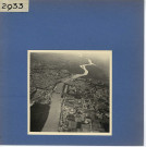 Angers : Vue aérienne vers l'aval de la Maine