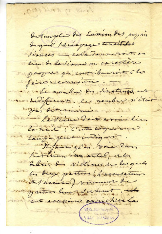 Correspondance d'Emeric-David avec Pierre-Jean David d'Angers