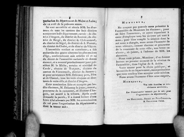 Procès-verbal de l'assemblée des électeurs du département de Maine-et-Loire, commencée le 10 mai 1790 en la ville d'Angers